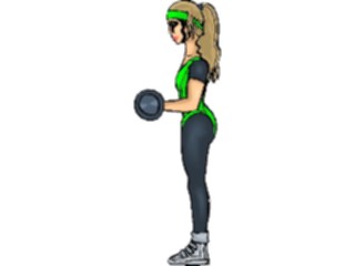 Sticker Custom Preview Image #059299 Fitness Stretching Exercise Weight Lifting37