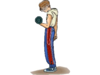 Sticker Custom Preview Image #059300 Fitness Stretching Exercise Weight Lifting38