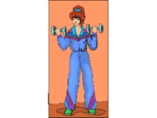 Sticker Custom Preview Image #059301 Fitness Stretching Exercise Weight Lifting39