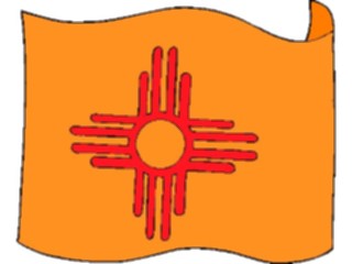 Sticker Custom Preview Image #059590 Flags U S A State Flags New Mexico2