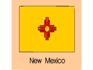 Sticker Custom Preview Image #059591 Flags U S A State Flags New Mexico3
