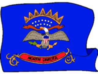 Sticker Custom Preview Image #059595 Flags U S A State Flags North Dakota