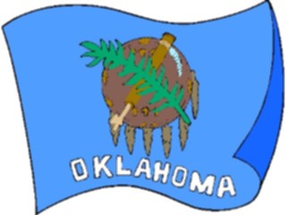 Sticker Custom Preview Image #059598 Flags U S A State Flags Oklahoma