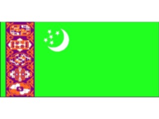 Sticker Custom Preview Image #060064 Flags World Turkmenistan