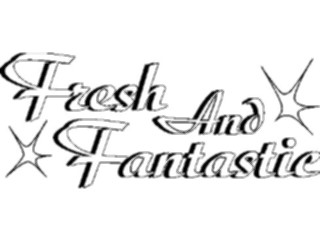 Sticker Custom Preview Image #060202 Food Drink Advertising Titles Fresh And Fantastic