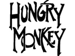 Sticker Custom Preview Image #060224 Food Drink Advertising Titles Hungry Monkey