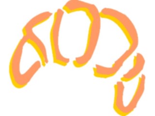 Sticker Custom Preview Image #060416 Food Drink Breads Cereals Croissant06