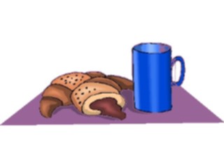 Sticker Custom Preview Image #060425 Food Drink Breads Cereals Croissant Filled