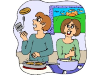 Sticker Custom Preview Image #060748 Food Drink Cartoons Cooking Pancakes