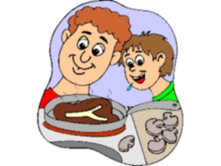 Sticker Custom Preview Image #060751 Food Drink Cartoons Cooking Steak