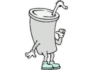 Sticker Custom Preview Image #060780 Food Drink Cartoons Drinkwith Straw