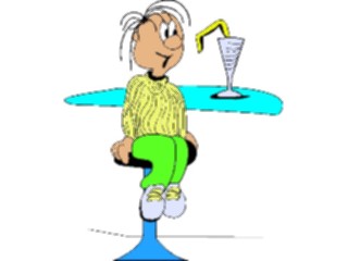 Sticker Custom Preview Image #060781 Food Drink Cartoons Drinkinga Milkshake