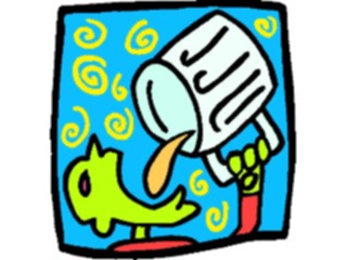 Sticker Custom Preview Image #060785 Food Drink Cartoons Drinking Beer3