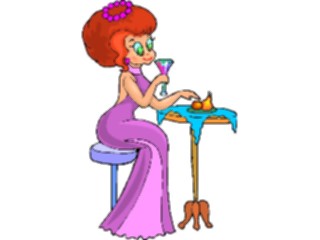 Sticker Custom Preview Image #060803 Food Drink Cartoons Drinking Wine2