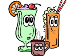 Sticker Custom Preview Image #060804 Food Drink Cartoons Drinks