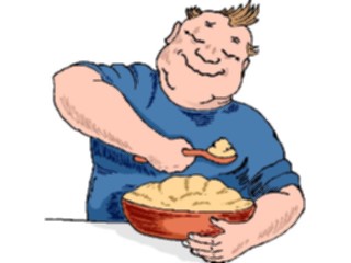 Sticker Custom Preview Image #060806 Food Drink Cartoons Eating1
