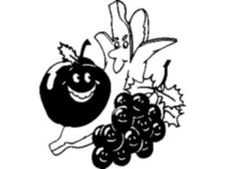 Sticker Custom Preview Image #060908 Food Drink Cartoons Fruits Happy
