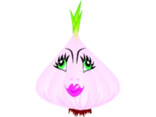 Sticker Custom Preview Image #060912 Food Drink Cartoons Garlic Happy