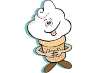 Sticker Custom Preview Image #060962 Food Drink Cartoons Ice Cream Cone4