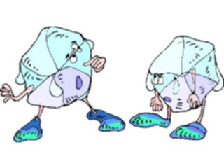 Sticker Custom Preview Image #060965 Food Drink Cartoons Ice Cubes