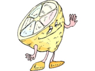 Sticker Custom Preview Image #060974 Food Drink Cartoons Lemon