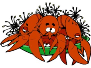 Sticker Custom Preview Image #060984 Food Drink Cartoons Lobster Garnish