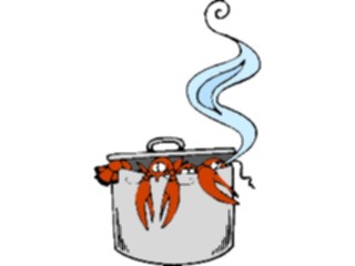 Sticker Custom Preview Image #060985 Food Drink Cartoons Lobsters Boiling