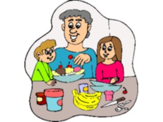 Sticker Custom Preview Image #060988 Food Drink Cartoons Making Banana Splits