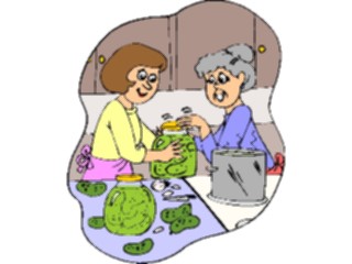 Sticker Custom Preview Image #060995 Food Drink Cartoons Making Pickles2