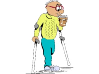 Sticker Custom Preview Image #061007 Food Drink Cartoons Man Drinking1