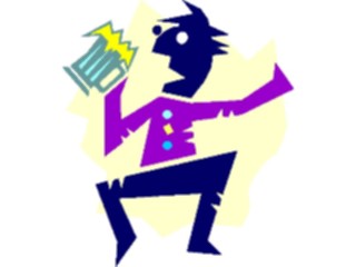 Sticker Custom Preview Image #061014 Food Drink Cartoons Manwith Beer01