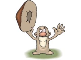 Sticker Custom Preview Image #061057 Food Drink Cartoons Mushroom Smiling