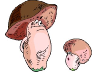 Sticker Custom Preview Image #061061 Food Drink Cartoons Mushrooms2