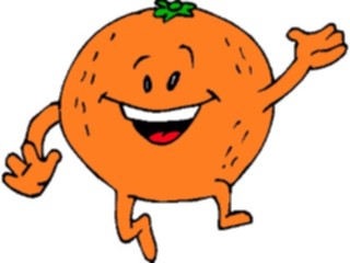 Sticker Custom Preview Image #061074 Food Drink Cartoons Orange1