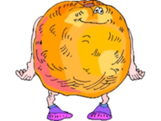 Sticker Custom Preview Image #061075 Food Drink Cartoons Orange2