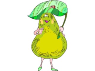 Sticker Custom Preview Image #061086 Food Drink Cartoons Pear2
