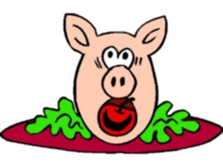 Sticker Custom Preview Image #061109 Food Drink Cartoons Porkfor Dinner
