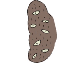 Sticker Custom Preview Image #061111 Food Drink Cartoons Potatowith Eyes