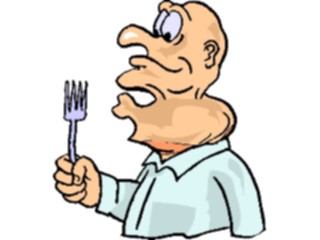 Sticker Custom Preview Image #061181 Food Drink Cartoons Swallowing Dinner