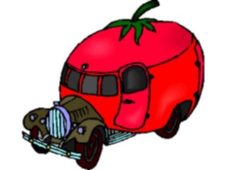 Sticker Custom Preview Image #061201 Food Drink Cartoons Tomato Truck