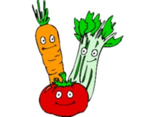 Sticker Custom Preview Image #061208 Food Drink Cartoons Veggies Smirking