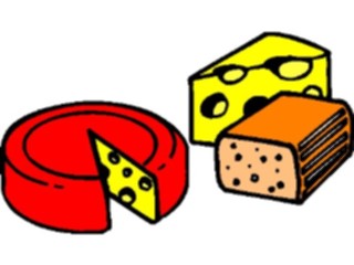 Sticker Custom Preview Image #061297 Food Drink Dairy Cheese Assorted4