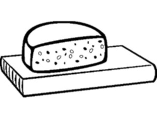 Sticker Custom Preview Image #061330 Food Drink Dairy Cheese Wheel02