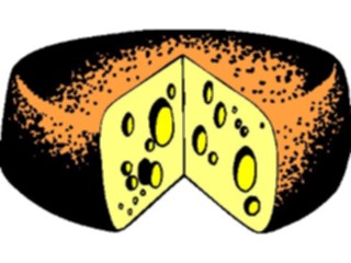 Sticker Custom Preview Image #061338 Food Drink Dairy Cheese Wheel10