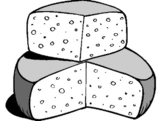 Sticker Custom Preview Image #061346 Food Drink Dairy Cheese Wheels1