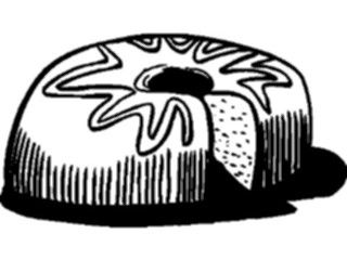 Sticker Custom Preview Image #061478 Food Drink Desserts Cake Bundt