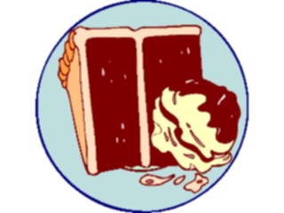 Sticker Custom Preview Image #061502 Food Drink Desserts Cake Slice Ice Cream