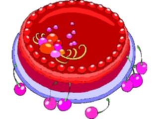 Sticker Custom Preview Image #061509 Food Drink Desserts Cherries Jubilee1