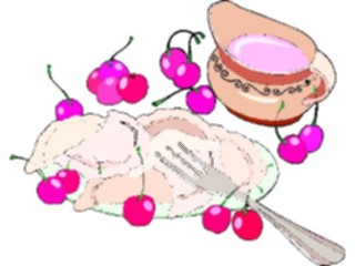 Sticker Custom Preview Image #061511 Food Drink Desserts Cherry Turnovers
