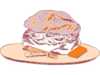 Sticker Custom Preview Image #061520 Food Drink Desserts Cream Puff1